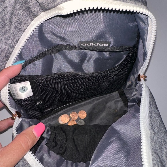 Adidas Charcoal Backpack with Prominent Logo - Picture 3 of 4